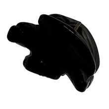 Load image into Gallery viewer, Soaring Carved Onyx Eagle Animal Figurine Bead | 18x18x7mm | Silver black