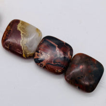 Load image into Gallery viewer, Red Brecciated Jasper Square Coin Bead Strand 109569