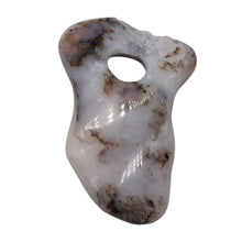 Load image into Gallery viewer, Peruvian Opal 13g Abstract Cut | 52x37x3mm | White. Gray, Pink | 1 Pendant Bead|