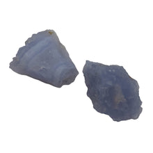 Load image into Gallery viewer, Blue Chalcedony 14g Druzy Nugget Beads | 22x22x16mm | Blue | 2 Beads |