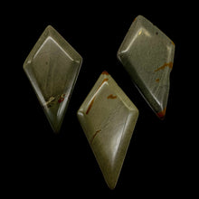 Load image into Gallery viewer, Owyhee Jasper Kite Briolette Pendant Beads | 43x23x4mm | Gray | 3 Beads |