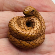 Load image into Gallery viewer, Year of the Snake 2025 Signed Netsuke Bead
