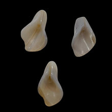 Load image into Gallery viewer, Chalcedony Calla Lily Flower Beads | 22x11x2.5mm to 27x11x2mm | White | 3 Beads|