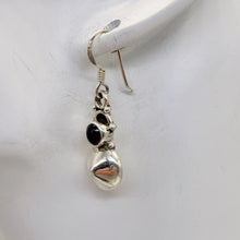 Load image into Gallery viewer, Fabulous Goddess Red Garnet Sterling Silver Drop/Dangle Earrings! | 1" Long |
