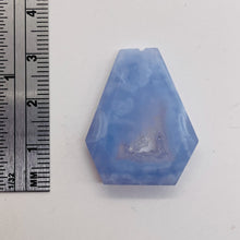 Load image into Gallery viewer, Druzy Blue Chalcedony Designer Pendant Bead | 29cts | 29x22x6mm |