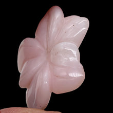 Load image into Gallery viewer, Pink Peruvian Opal Carved 19cts Flower Pendant Bead | 27x26x5mm | Pink | 1 Bead|
