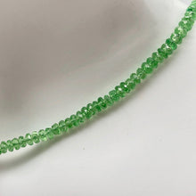 Load image into Gallery viewer, Tsavorite Garnet Faceted Roundel Bead Strand 103287B