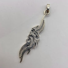 Load image into Gallery viewer, Celtic Brite Cut Sterling Silver Floral Charm | 2 1/4" Long | Silver | 1 Charm |