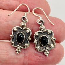 Load image into Gallery viewer, Stellar! Black Onyx Sterling Silver Drop/Dangle Earrings | 1 1/2" Long |