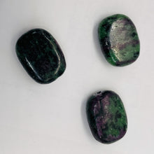 Load image into Gallery viewer, 3 Ruby Zoisite 19x15mm Rectangle Beads 9165