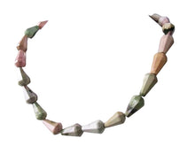 Load image into Gallery viewer, Pastel Owyhee Jasper Faceted Teardrop 17x9mm Bead Strand 110556D