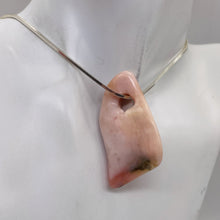 Load image into Gallery viewer, Designer Pink Peruvian Opal Pendant Bead | 40cts | 40x25x5mm |