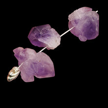 Load image into Gallery viewer, Amethyst Natural Crystals Parcel | 23x16x13 to 19x15x12mm | Purple | 3 Beads |