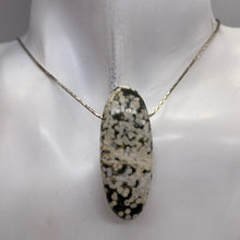 Load image into Gallery viewer, Ocean Jasper Speckled White Black Pendant Beads | 45x18x8mm | White Black | 4 |
