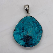 Load image into Gallery viewer, Natural Chrysocolla Sterling Silver Pendant | Blue, Green | 2" Long | 1 Pendant|
