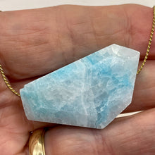 Load image into Gallery viewer, 84cts Druzy Natural Hemimorphite Pendant Bead | Blue | 45x36x10mm | 1 Bead |