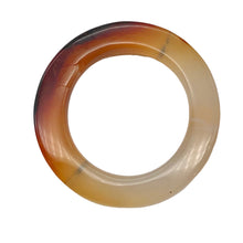 Load image into Gallery viewer, Carnelian Agate Picture Frame Bead | 37x3.5mm | Orange | 23mm opening |