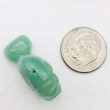 Load image into Gallery viewer, Grace! Aventurine Carved Manatee Figurine | 27x11x12mm | Green