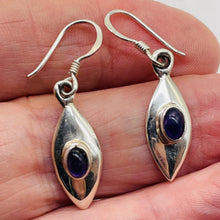 Load image into Gallery viewer, Royal Natural Amethyst Sterling Silver Drop Earrings | 1 1/2" Long |