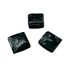 Load image into Gallery viewer, 3 Russian Seraphinite 13x13mm Square Coin Beads 009576