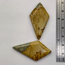 Load image into Gallery viewer, Owyhee Jasper Kite Briolette Beads | 43x23x4mm | Brown Gray | 2 Pendant Beads |