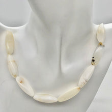 Load image into Gallery viewer, Pristine White Dendritic 28x10x10mm Opal Triangle cut Bead Strand