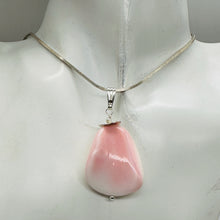 Load image into Gallery viewer, Queen Conch Shell Pendant Creamy Pink White Pear Shape 2" Caribbean