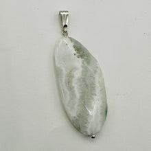 Load image into Gallery viewer, Ocean Jasper Sterling Silver Pendant | 2 1/4" Long | White, Gray | 1 Pendant |