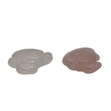 Load image into Gallery viewer, Majestic Carved Rose Quartz Sea Turtle Animal Beads