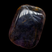 Load image into Gallery viewer, Purple Sage Plume Agate Rectangle Pendant Bead | 39x30x8mm | Midnight | 1 Bead |