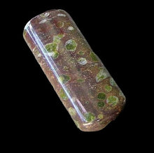Load image into Gallery viewer, 1 Exotic Peridot Jasper Rectangle Pendant Bead 7040