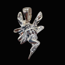Load image into Gallery viewer, Fairy Sprite Sterling Silver Charm | 1" Long | Silver | 1 Pendant |