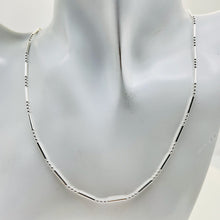 Load image into Gallery viewer, Italian Silver Waterfall Chain 24" Necklace 10025D