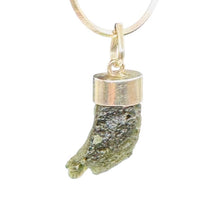 Load image into Gallery viewer, Blue Green Moldavite Pendant 26x12x8mm | 1 1/2" long