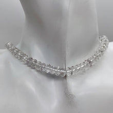 Load image into Gallery viewer, Quartz Clear Faceted Rock Crystal Rondelle Strand | 8x5mm | Clear | 90 Beads |