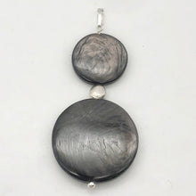 Load image into Gallery viewer, Hypersthene Sterling Silver Goddess Pendant | 2 Inch Long | Silver Black |