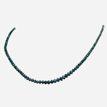 Load image into Gallery viewer, 17.5cts Blue Diamond Faceted Roundel Bead Strand 110361