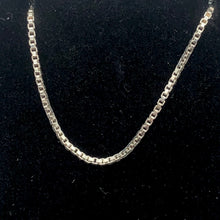 Load image into Gallery viewer, Italian 30" Sterling Silver Fine Box Chain 1mm 109732/30