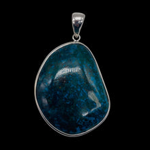 Load image into Gallery viewer, Chrysocolla Sterling Silver Oval Pendant | 2" Long | Blue, Green | 1 Pendant |