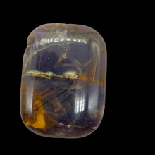 Load image into Gallery viewer, Purple Sage Plume Agate Rectangle Pendant Bead| 39x30x8mm | Purple, Bronze | 1 |