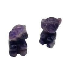 Load image into Gallery viewer, Swingin 2 Carved Amethyst Monkey Beads | 20.5x12x11mm | Purple