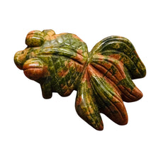 Load image into Gallery viewer, Fantail Goldfish Stone Carving | 1 Figurine | | 1 5/8 x 1 1/8" | Pink, Green