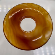 Load image into Gallery viewer, Carnelian Pi Circle Pendant Bead | 70mm | Orange | 2 3/4" Diameter | 1 Bead |