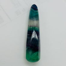 Load image into Gallery viewer, Fluorite Massage Crystal with Round Smooth End | 4x3/4"| Green, Purple| 1 Wand |