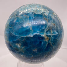 Load image into Gallery viewer, Apatite 295g Meditation Sphere | 2.32" | 58mm | Blue, White | 1 Display Specimen
