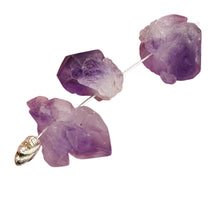 Load image into Gallery viewer, Amethyst Natural Crystals Parcel | 23x16x13 to 19x15x12mm | Purple | 3 Beads |