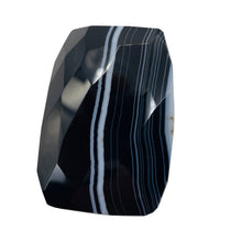 Load image into Gallery viewer, Onyx Flat Faceted Rectangular Pendant Bead | 50x48x14mm | Black White | 1 Bead |