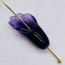 Load image into Gallery viewer, 1 Exquisitely Carved Natural Untreated Amethyst Lily Flower 109612