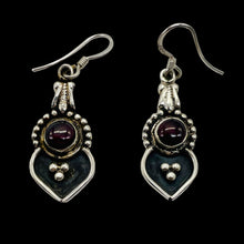 Load image into Gallery viewer, Stellar Red Garnet Sterling Silver Drop/Dangle Earrings | 1 1/4" Long |