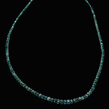 Load image into Gallery viewer, 17.5cts Blue Diamond Faceted Roundel Bead Strand 110361